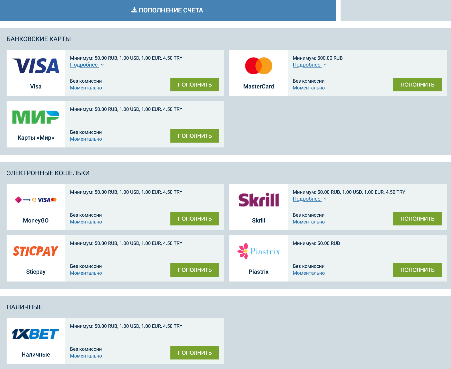 Вывод выигрыша